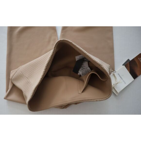 Vuori VW428-COC Women's Sz XS Coconut Beige Rib Studio 7/8 Leggings - Picture 3 of 13